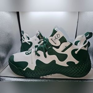 Adidas Harden Vol.6 'White Green' Basketball Shoes Mens Size 11.5